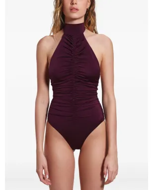 Noire Swimwear ルシュ ホルターネック ワンピース水着 - サムネイル2