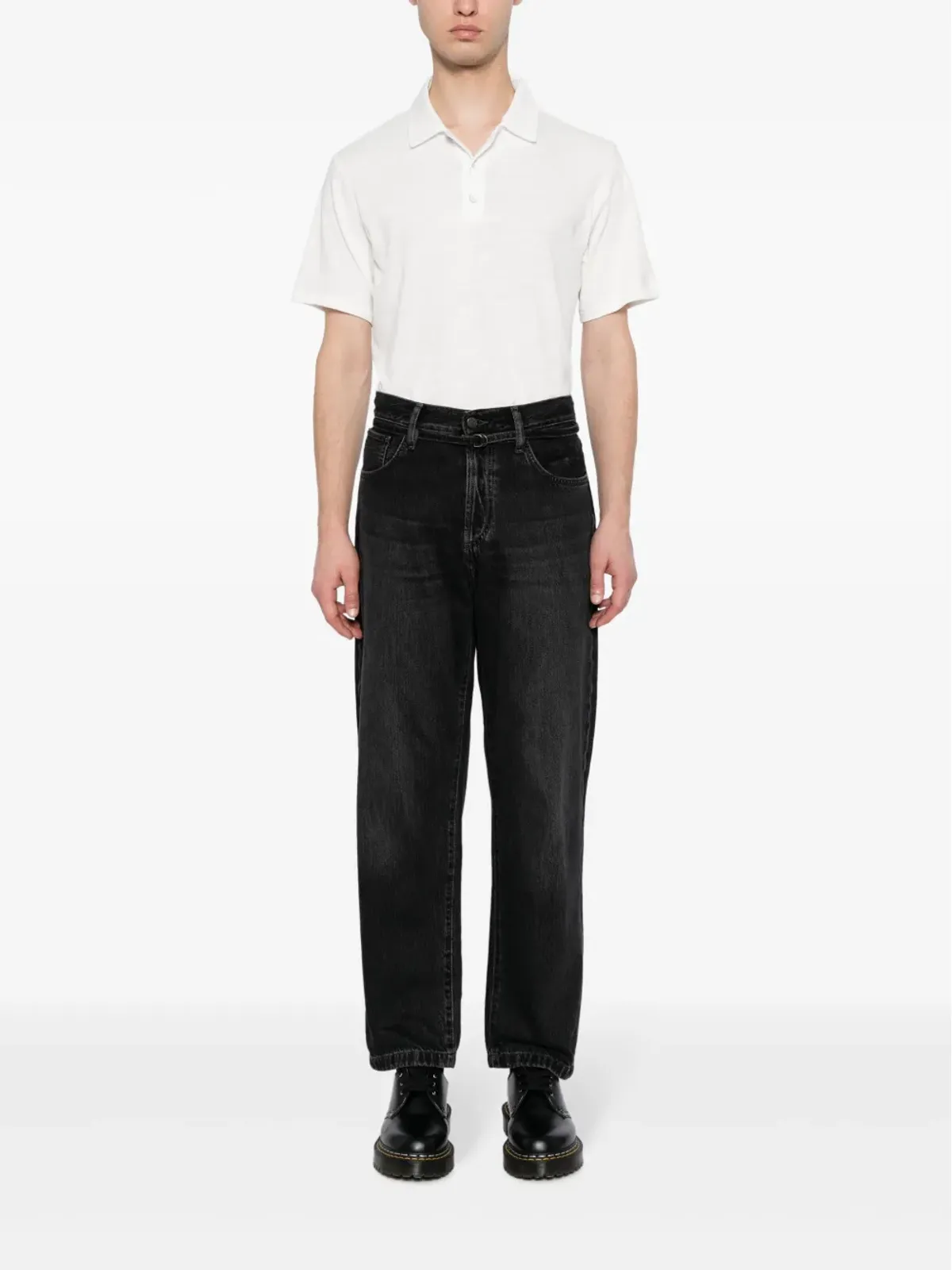 rag & bone クラシックフレーム コットンポロシャツ - 画像2