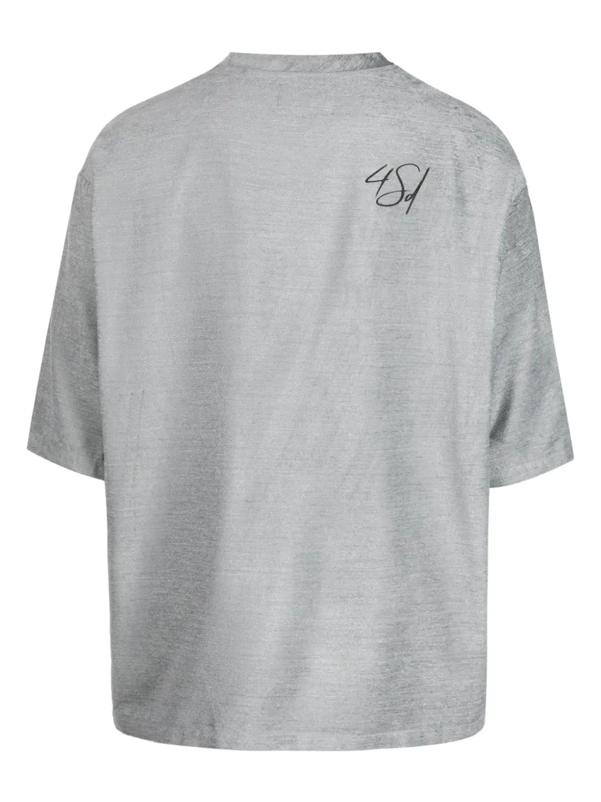 4SDESIGNS グラフィックプリント メランジ風 Tシャツ - 画像2