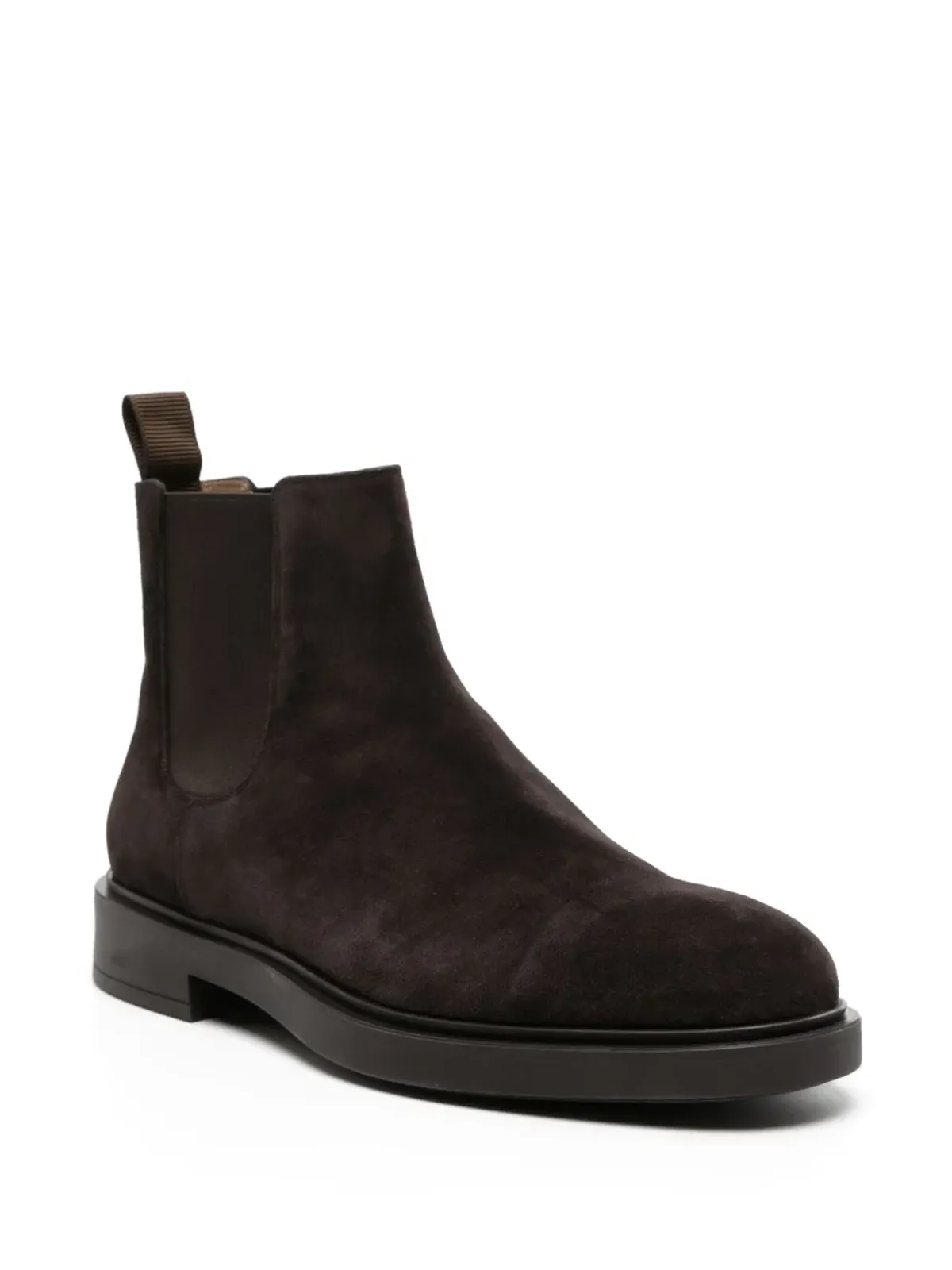 Gianvito Rossi Douglas スエード サイドパネル ブーツ ブラウン - 画像2