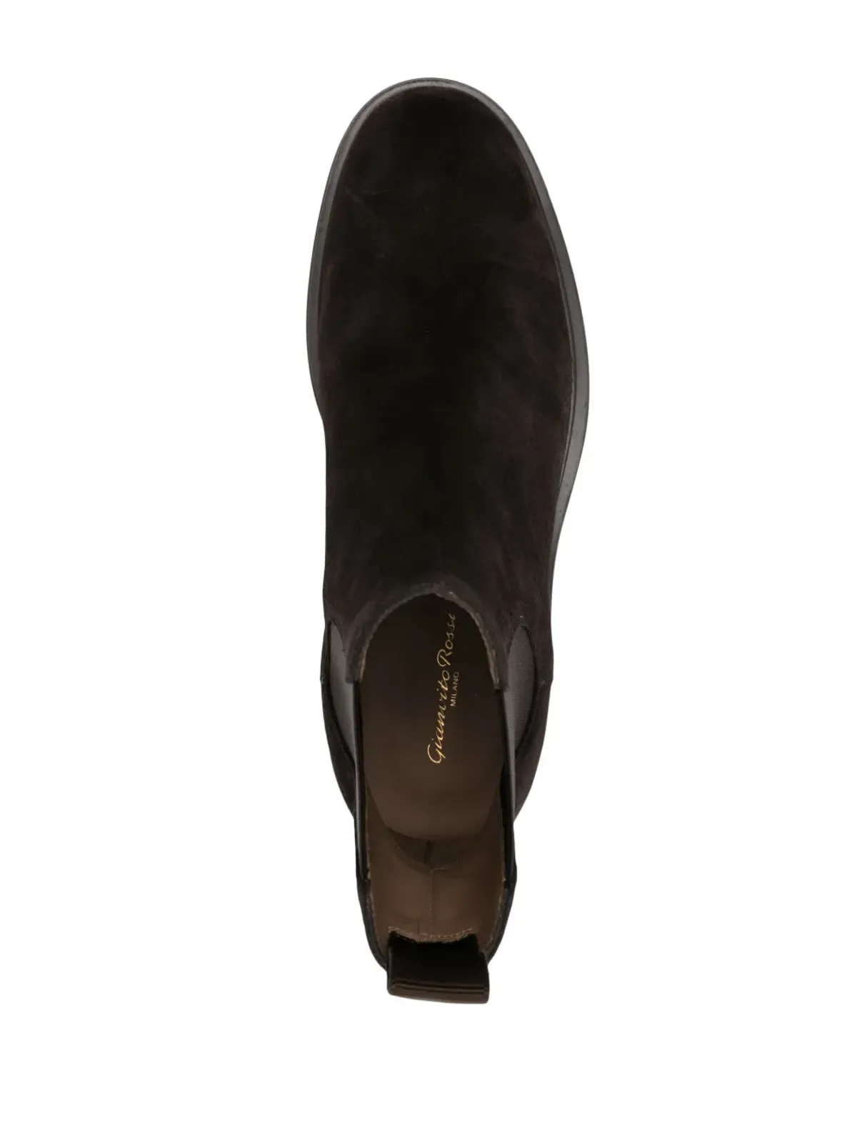 Gianvito Rossi Douglas スエード サイドパネル ブーツ ブラウン - 画像4