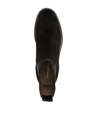 Gianvito Rossi Douglas スエード サイドパネル ブーツ ブラウン - サムネイル4
