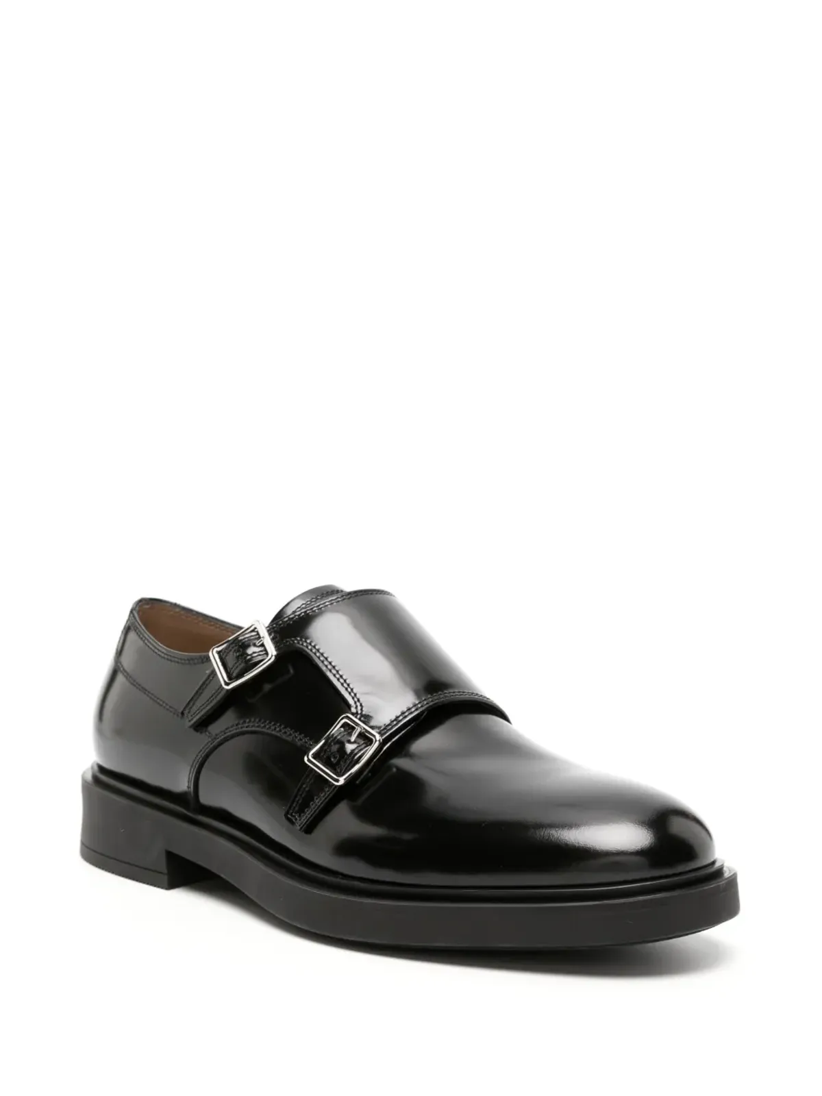 Gianvito Rossi Scottバックル付きレザーシューズ - 画像2