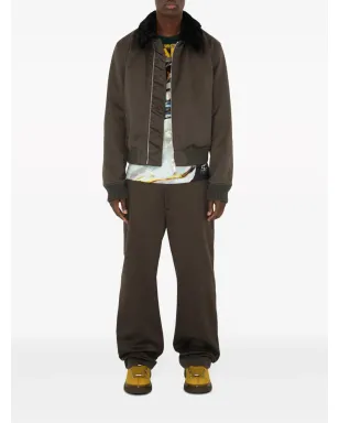 Burberry ジップ付きシアリングカラー ボンバージャケット - ブラウン - サムネイル2