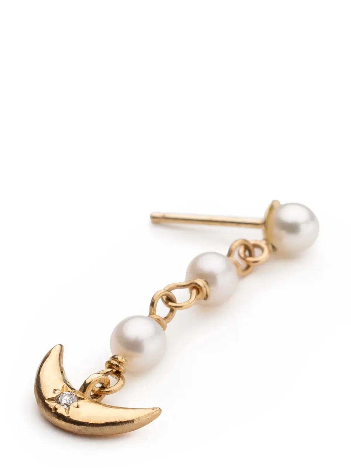 SOFIA ZAKIA セレナ パールドロップ 14kt イエローゴールド 片耳ピアス - 画像2