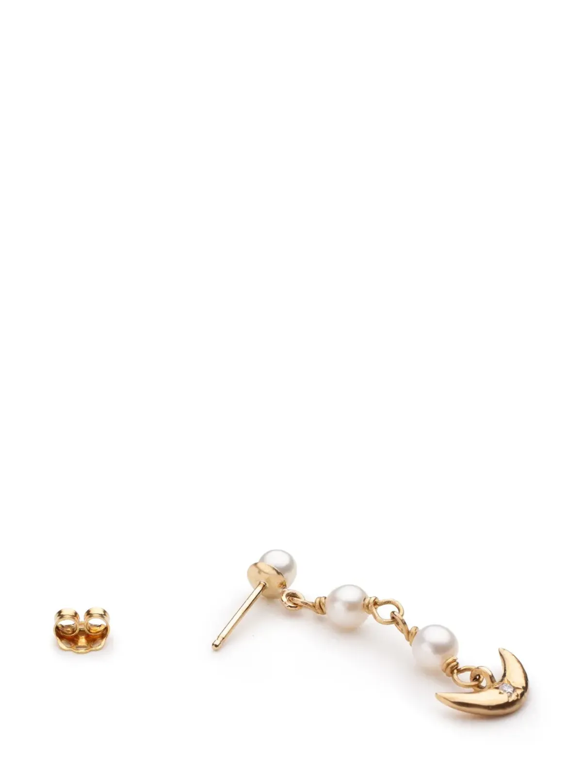 SOFIA ZAKIA セレナ パールドロップ 14kt イエローゴールド 片耳ピアス - 画像3