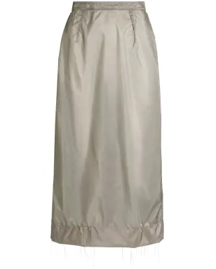 Maison Margiela インサイドアウト フォーステッチスカート - グレー - サムネイル1