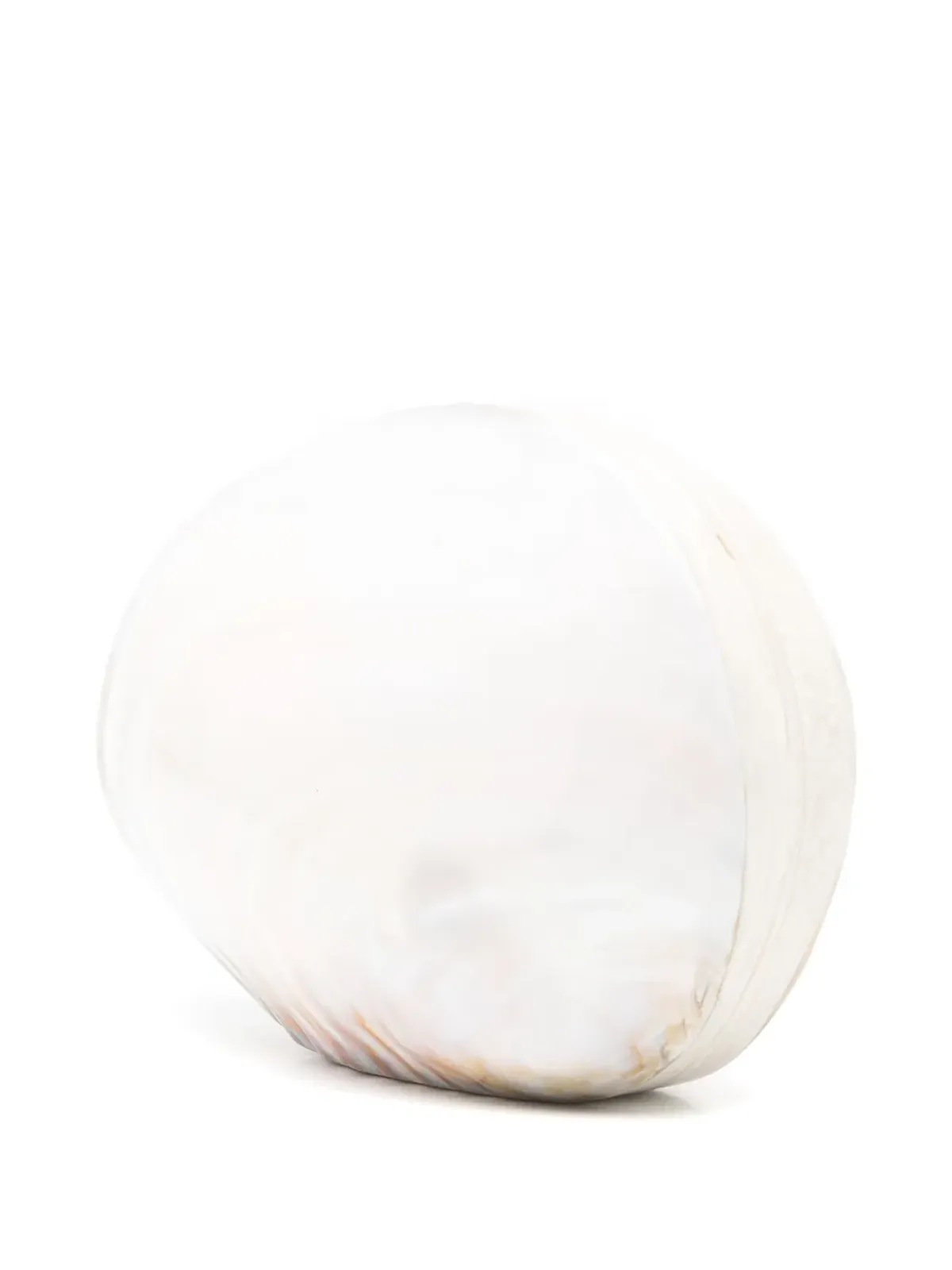 Isla オーバルデザインの編み込みストラップショルダーバッグ - White - 画像3