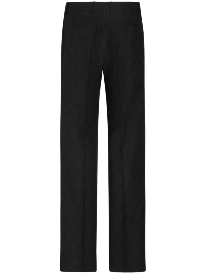 ETRO ETRO ジャカードストレートパンツ ブラックの商品画像