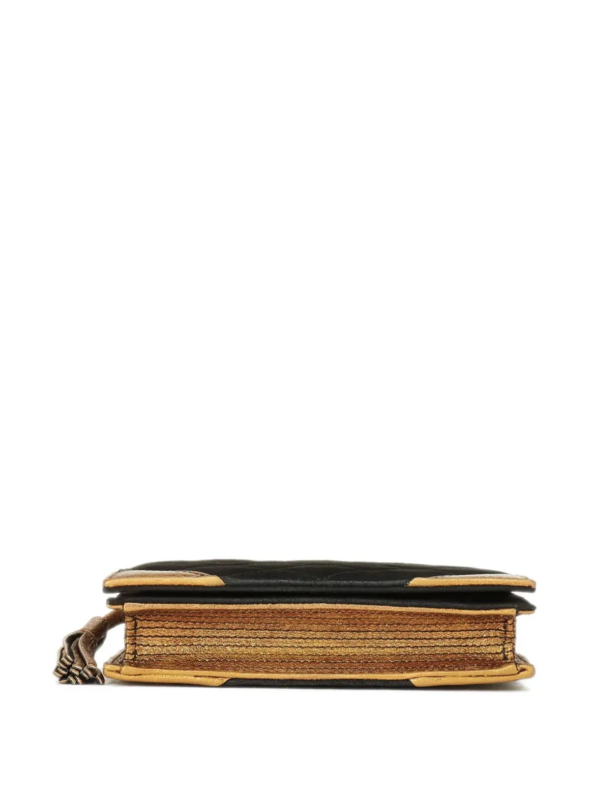 CHANEL ビンテージ 2004年頃の CCバイブルブック スエード クラッチバッグ - ブラック - 画像4