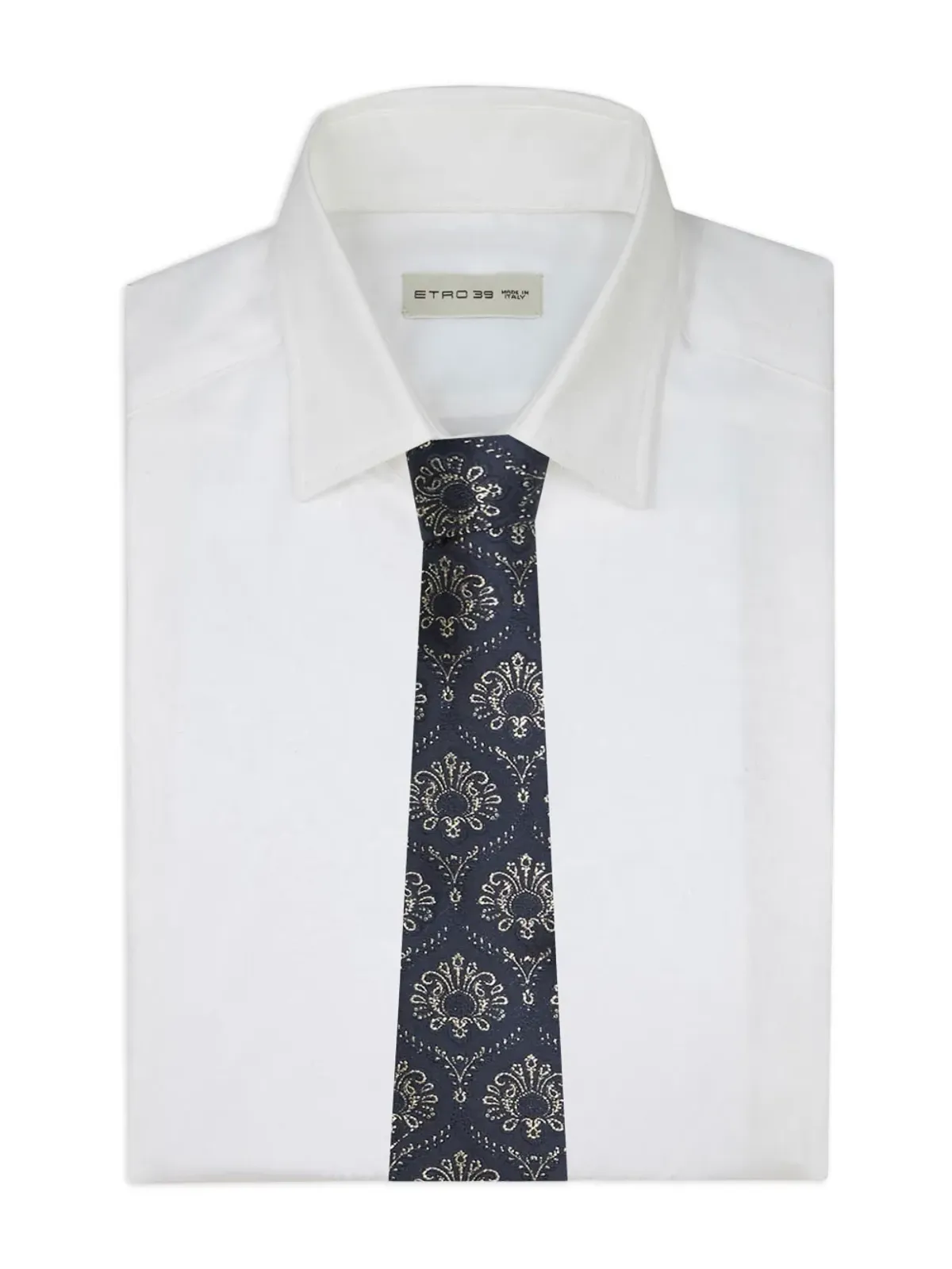 ETRO ジャカード シルク混 ネクタイ - ブルー - 画像3