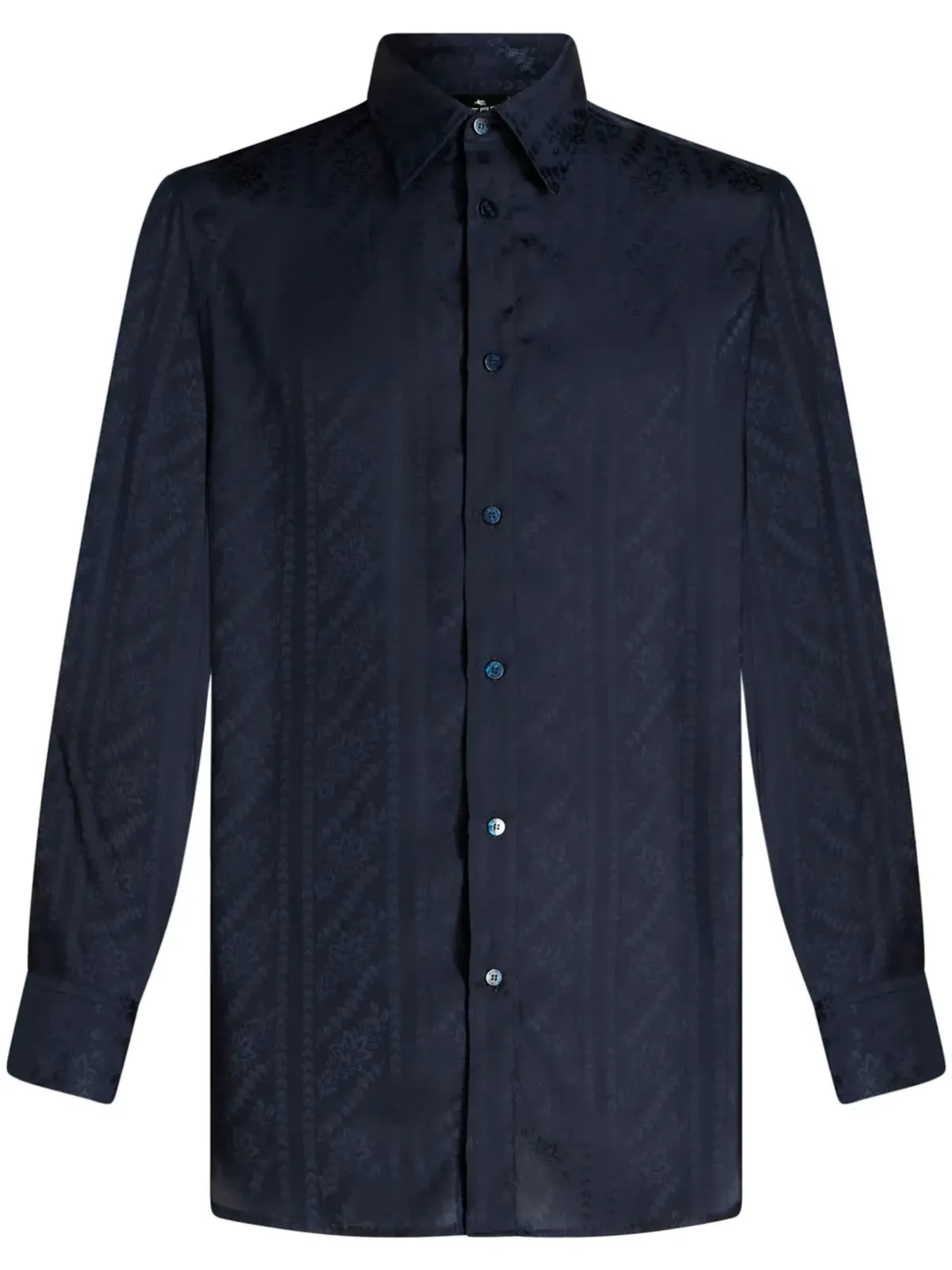 ETRO ジャカード織りシルクシャツ - 画像1