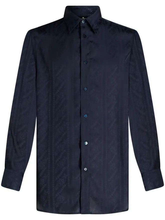 ETRO ETRO ジャカード織りシルクシャツの商品画像