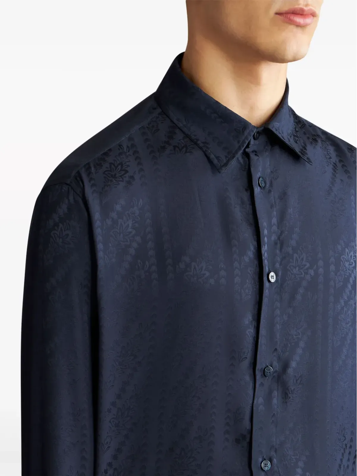 ETRO ジャカード織りシルクシャツ - 画像3