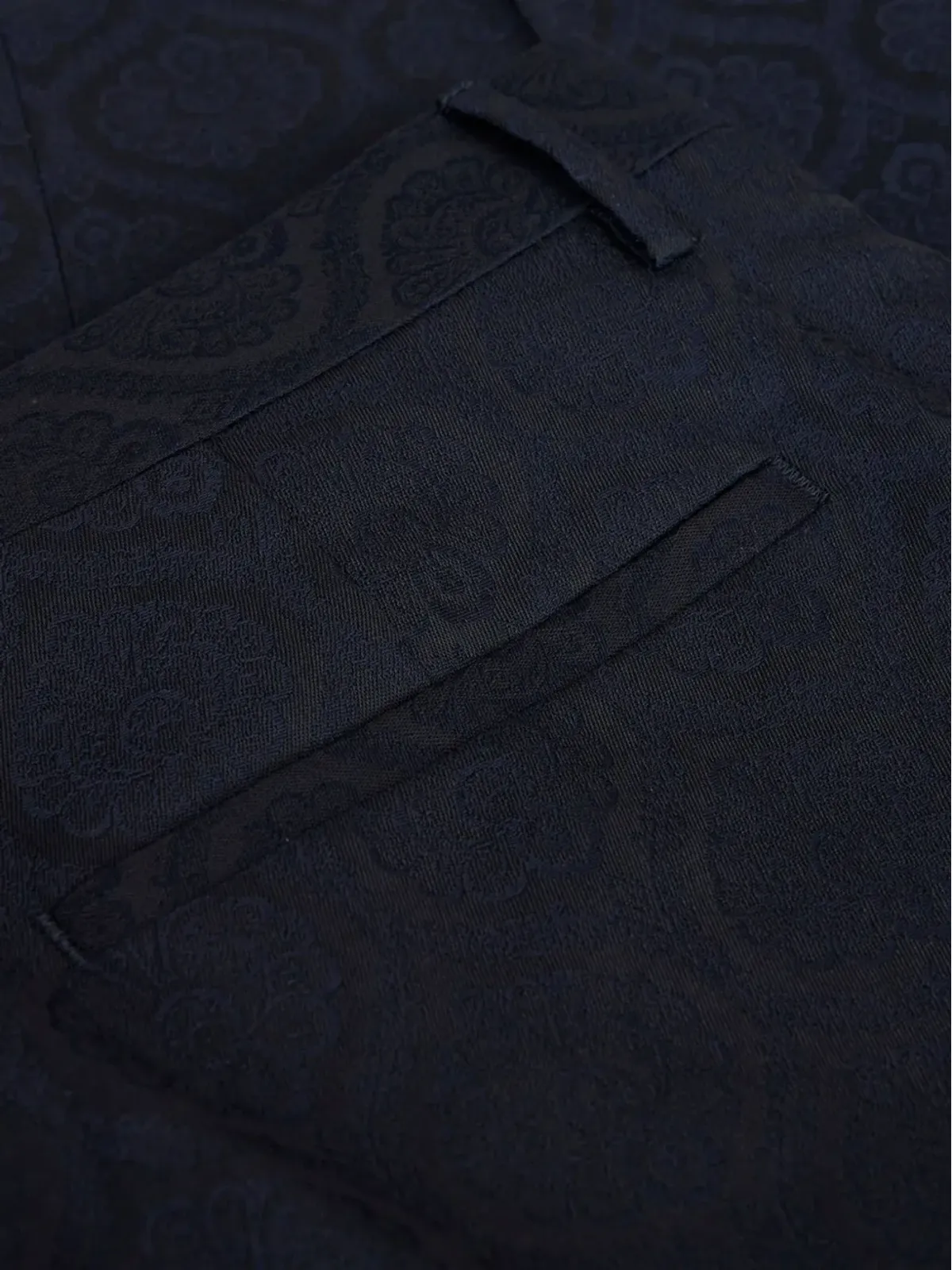 ETRO ジャカード テーパードパンツ - ブラック - 画像5
