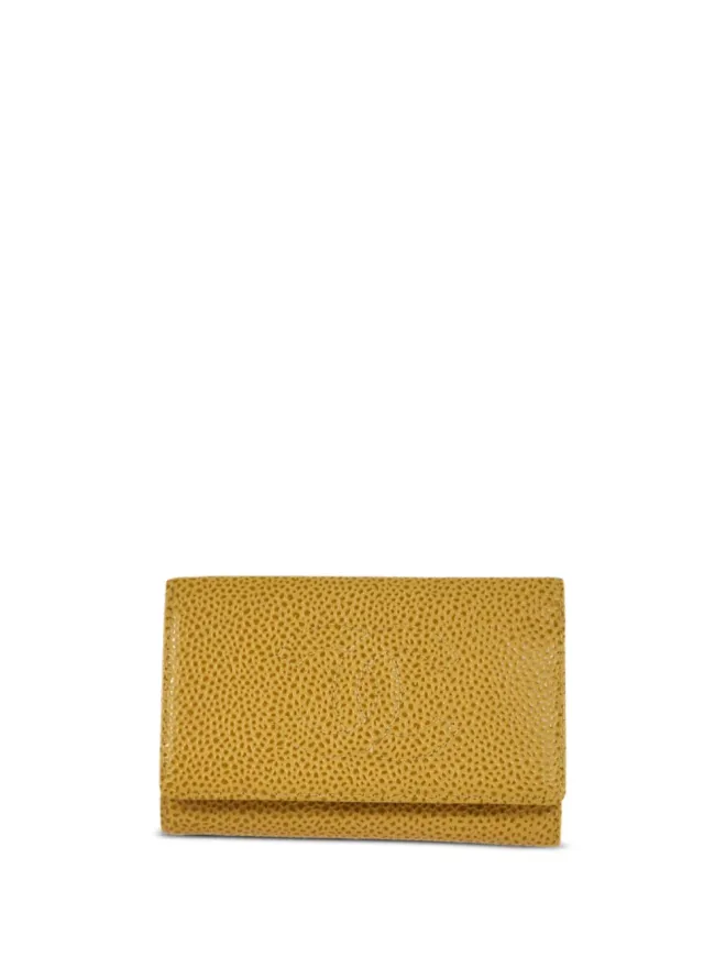 CHANEL Pre-Owned CHANEL ビンテージ 2002 CCキャビアレザー キーケース - イエローの商品画像