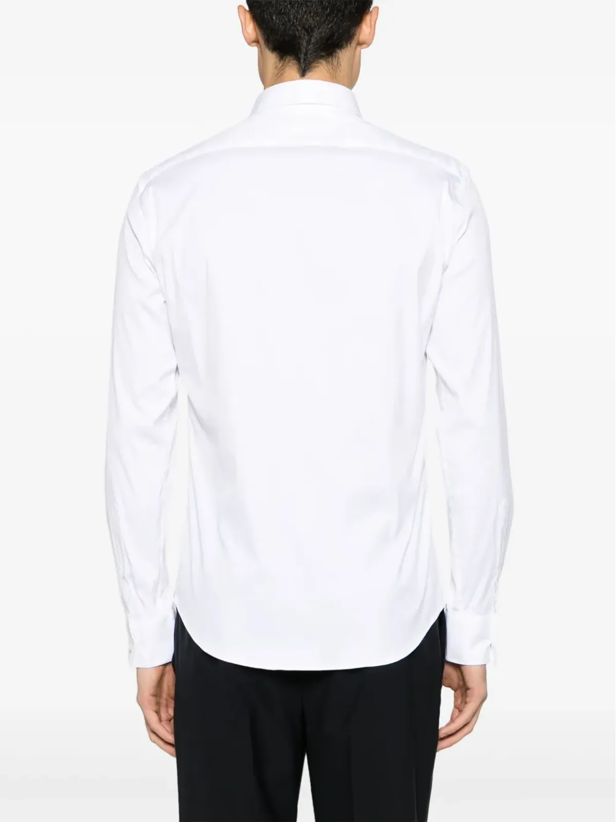 Emporio Armani クラシックカラー隠しボタン留めシャツ - 白 - 画像4