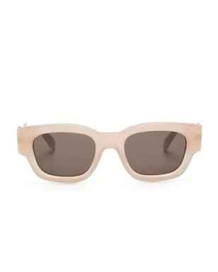 Palm Angels Eyewear ロゴプレート付きスクエアフレーム サングラス - サムネイル1