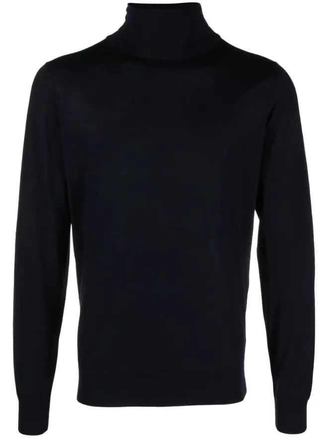 Piacenza Cashmere Piacenza Cashmere ウール細編みセーター - ネイビーブルーの商品画像