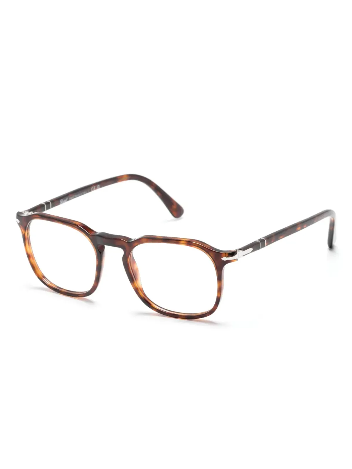 Persol べっ甲柄 矩形フレーム眼鏡 - 画像2