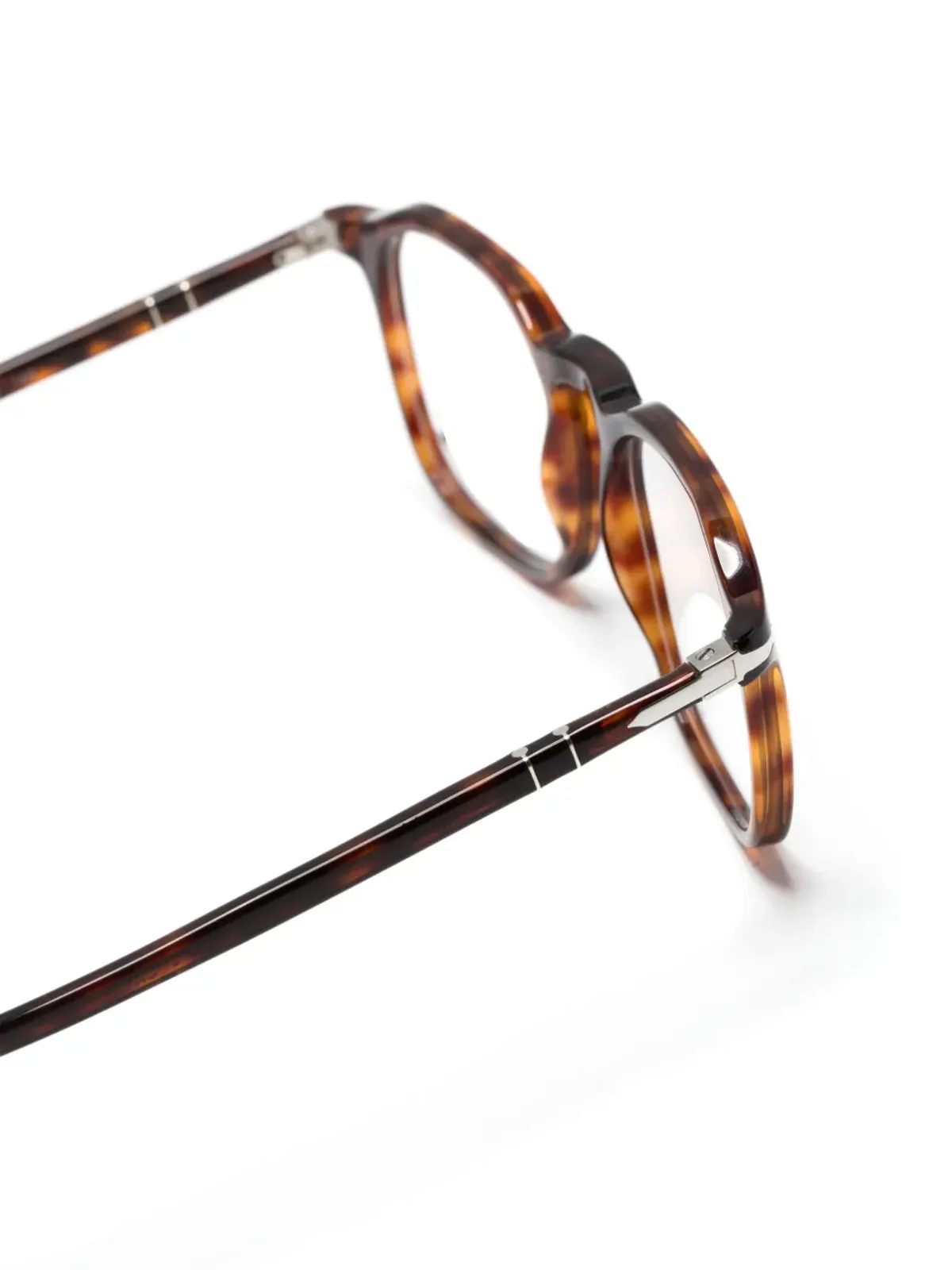Persol べっ甲柄 矩形フレーム眼鏡 - 画像3