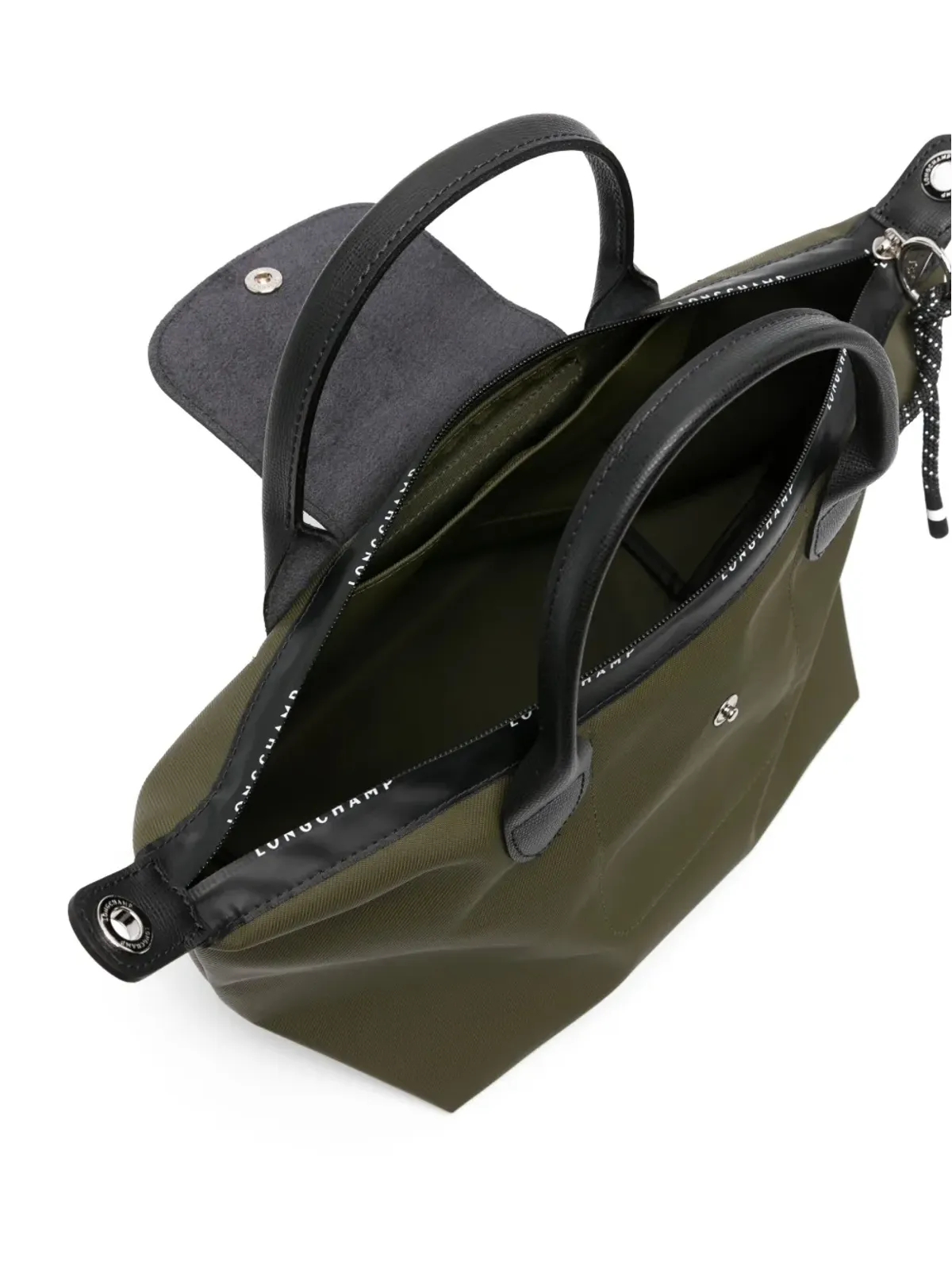 Longchamp Le Pliage Energy ECONYL®レザー バッグ - グリーン - 画像5