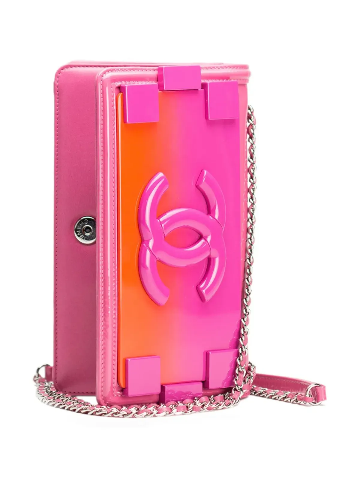 CHANEL ビンテージ 2014 ボーイ ブリック レゴ ショルダーバッグ - ピンク - 画像4