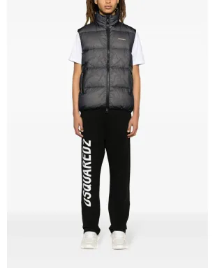 DSQUARED2 ロゴエンボス リップストップ パファーベスト - サムネイル2
