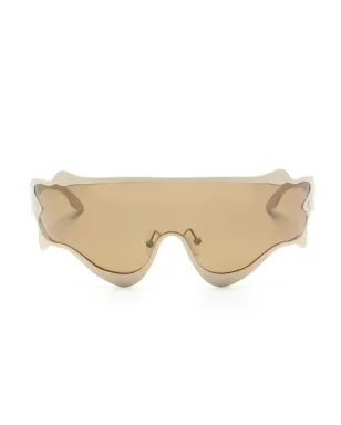 Henrik Vibskov Octane shield-frame sunglasses - Neutrals - サムネイル1