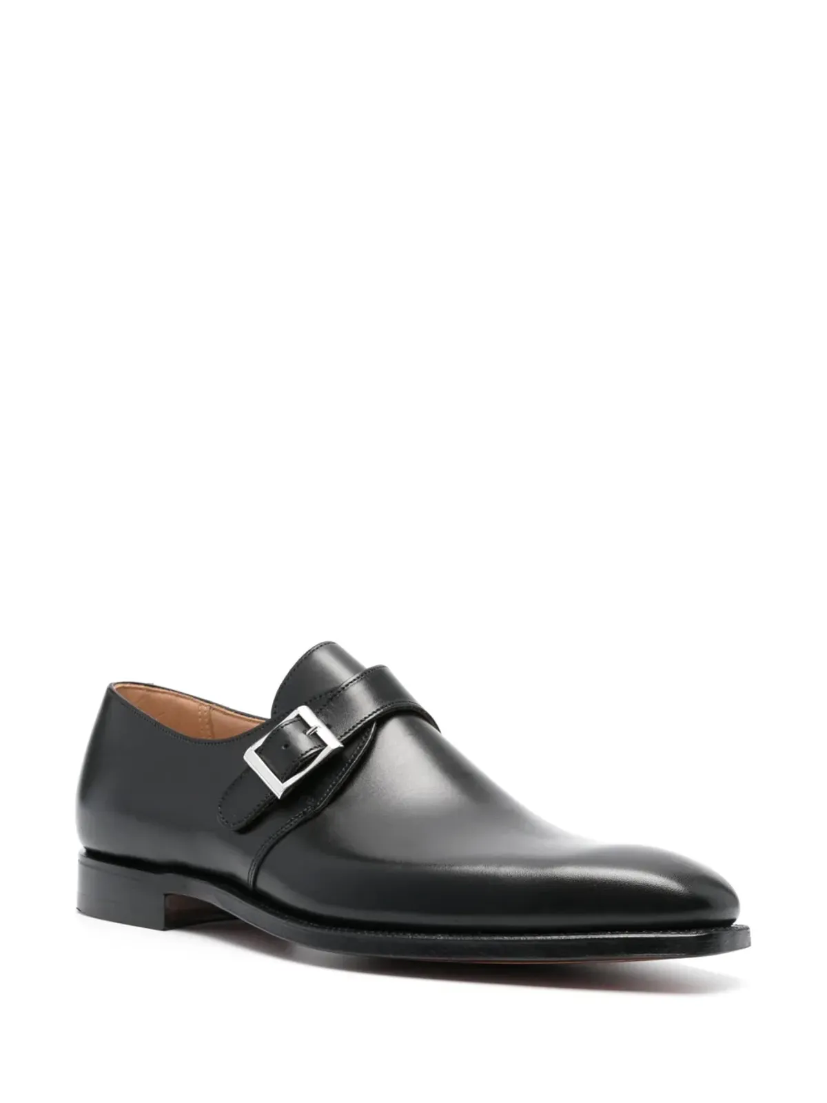 Crockett & Jones モンクトン レザー モンクシューズ - 画像2