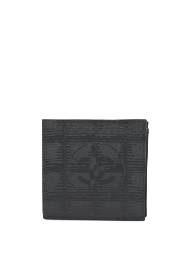 CHANEL Pre-Owned CHANEL ビンテージ 2000 Travel Line Choco Bar ウォレット - ブラックの商品画像