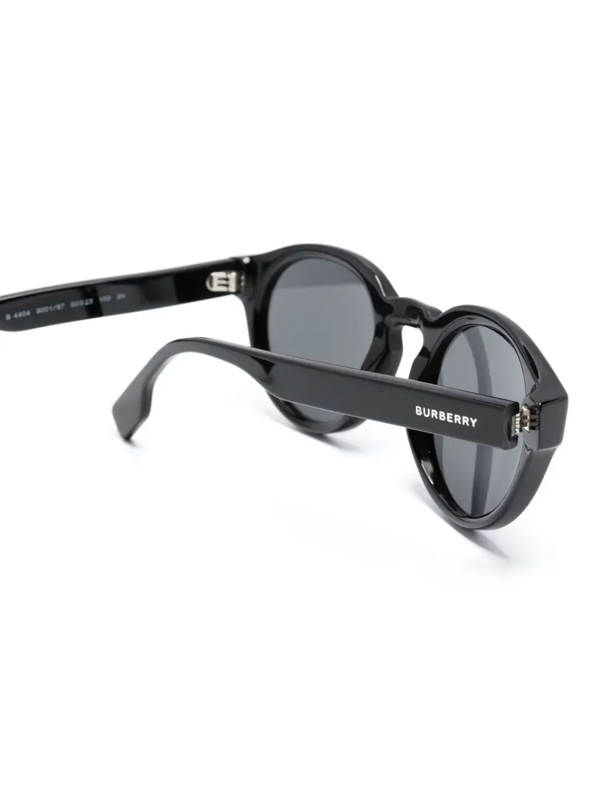 Burberry Eyewear ラウンドフレーム スタッドディテール サングラス - ブラック - 画像3