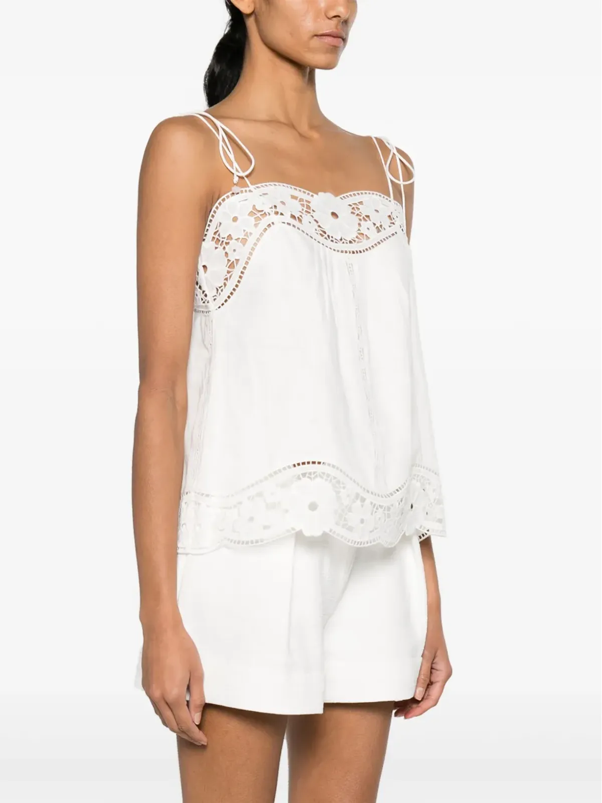 ZIMMERMANN August broderie-anglaise linen top - 画像3