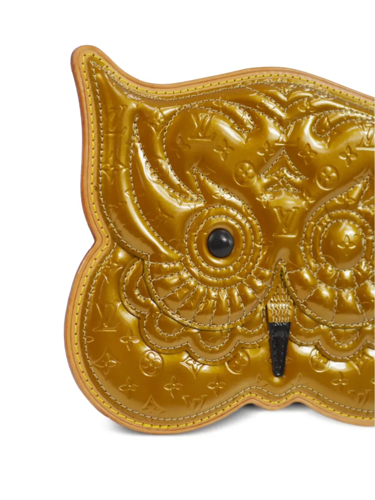 Louis Vuitton ビンテージ 2002 Pochette Conte de Fées Owl ミニバッグ - ゴールド - 画像3