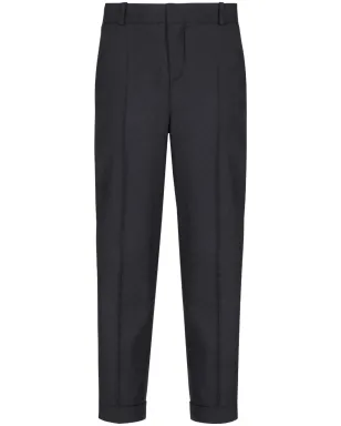 Balmain モノグラムジャカード ウールパンツ ブラック - サムネイル1