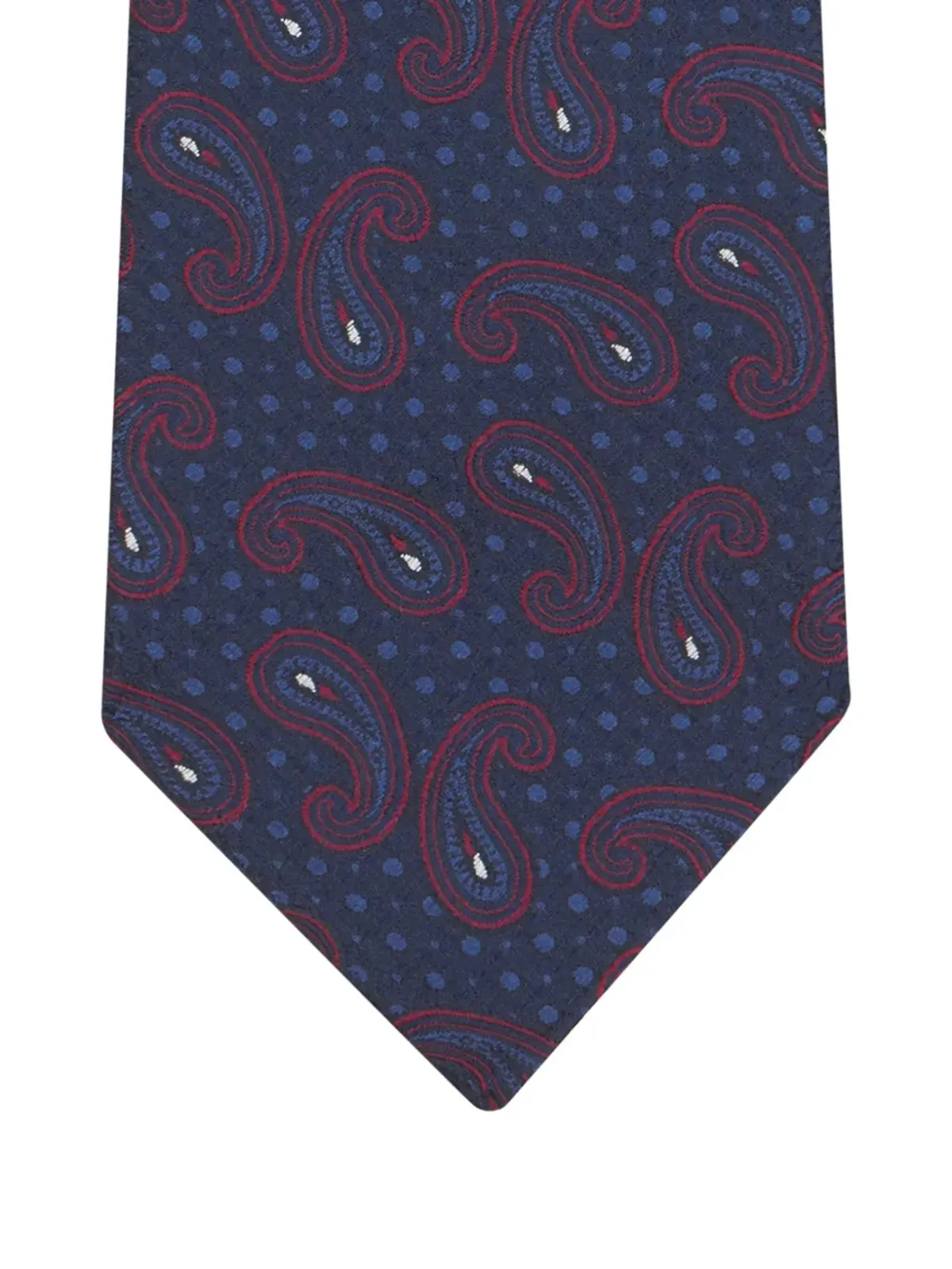 ETRO ペイズリープリント シルクタイ - ブルー - 画像2