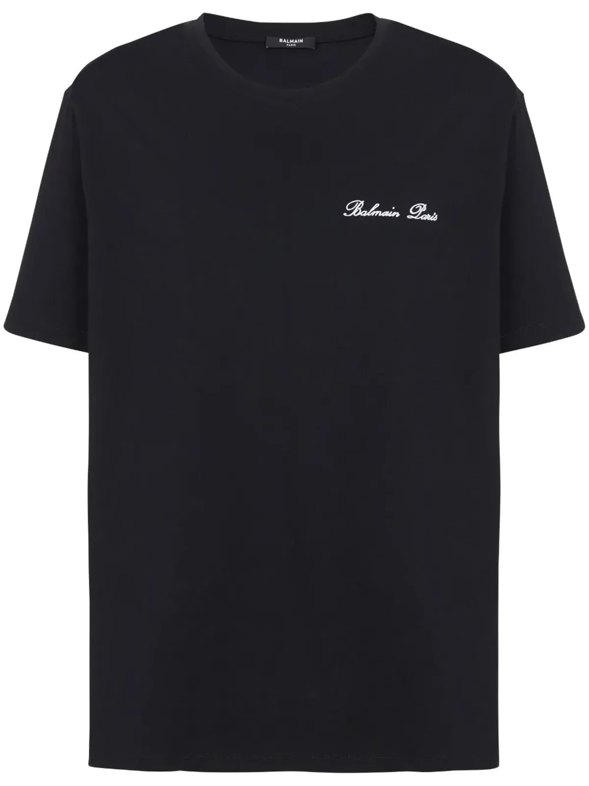 Balmain ロゴ刺繍 コットン Tシャツ - 画像1
