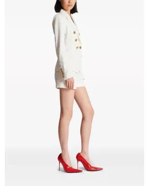 Balmain 6ボタン ダブルブレスト デニム ブレザー - ホワイト - サムネイル3