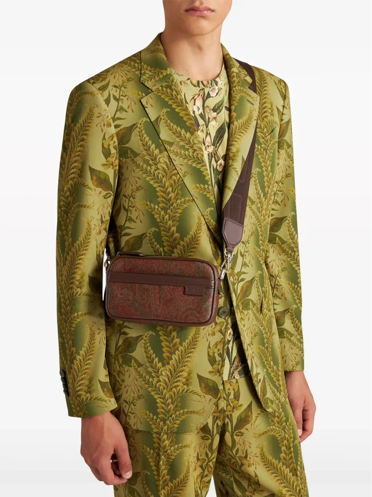 ETRO ミニ ペイズリー柄 カメラバッグ - ブラウン - 画像2
