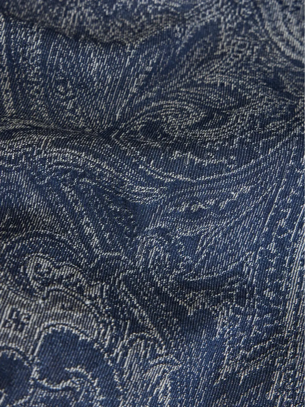ETRO ペイズリー柄デニムシャツ - ブルー - 画像5