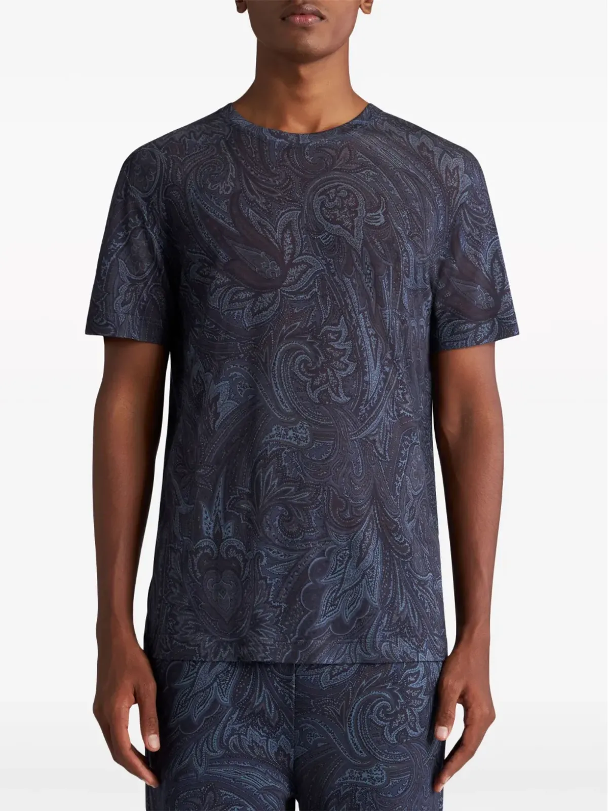 ETRO ペイズリー柄 半袖 Tシャツ - ブルー - 画像2