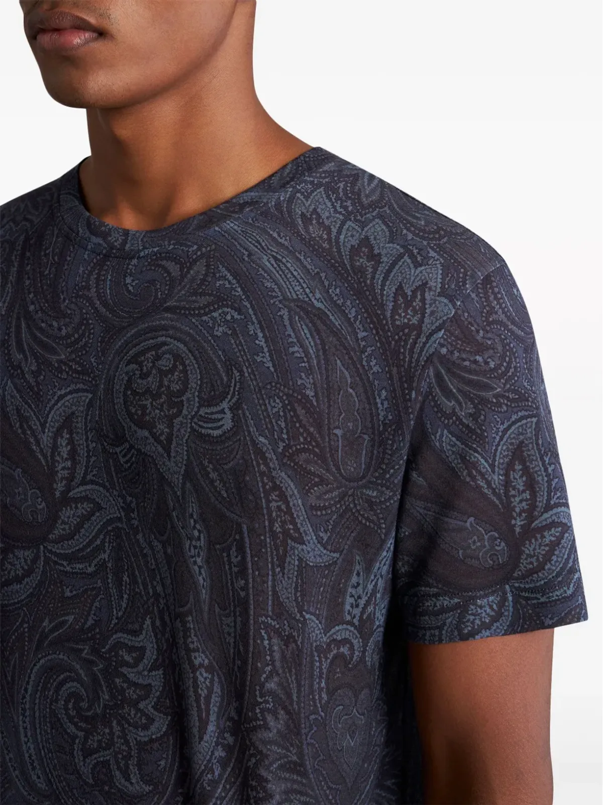 ETRO ペイズリー柄 半袖 Tシャツ - ブルー - 画像4