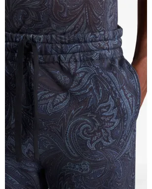 ETRO ペイズリー柄 コットン トラックパンツ - ブルー - サムネイル5