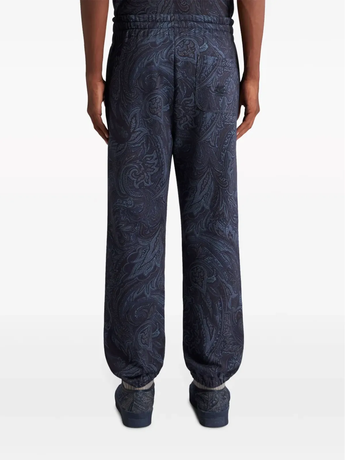ETRO ペイズリー柄 コットン トラックパンツ - ブルー - 画像4