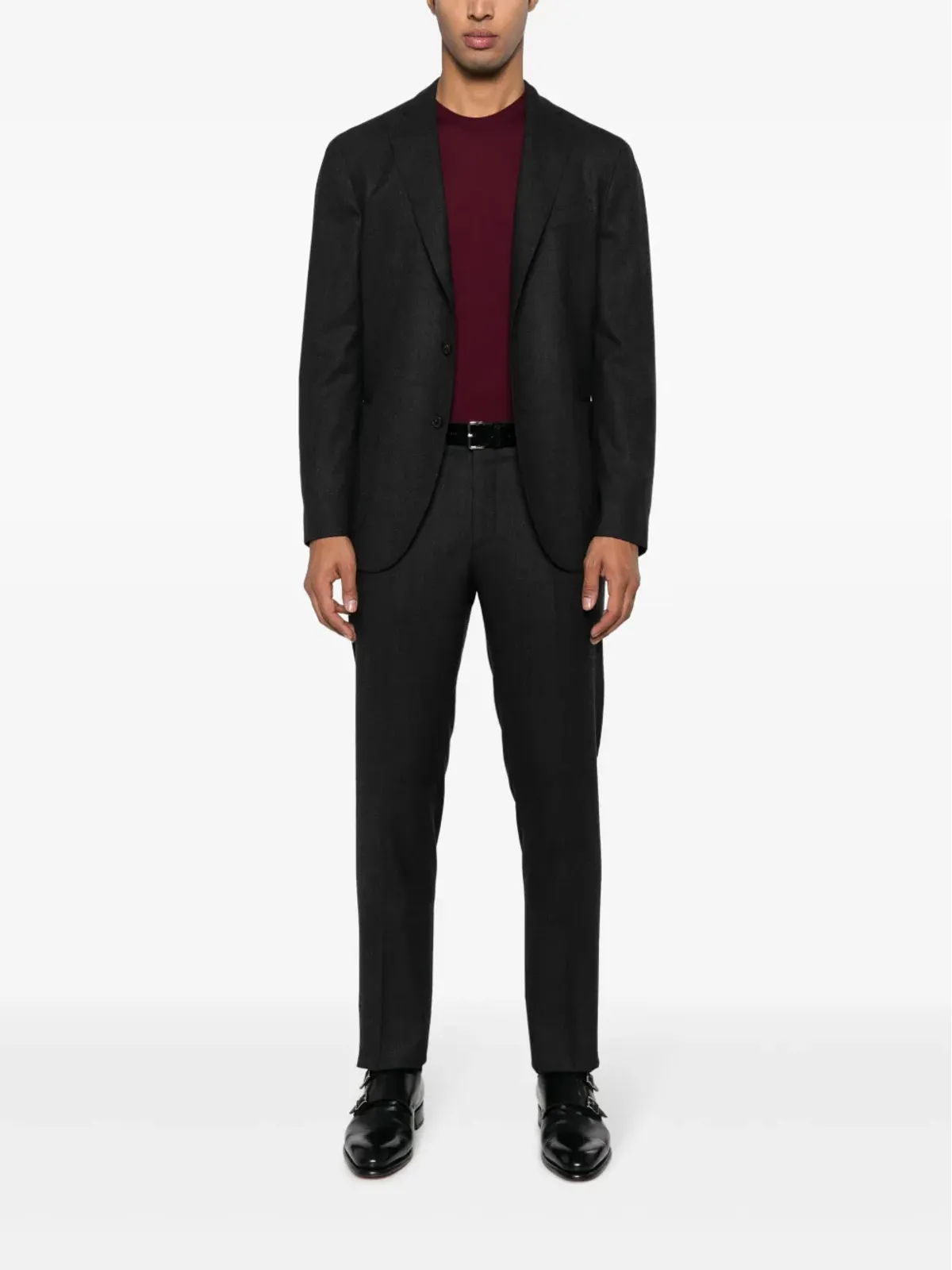 Piacenza Cashmere クルーネック ウールセーター - 画像2