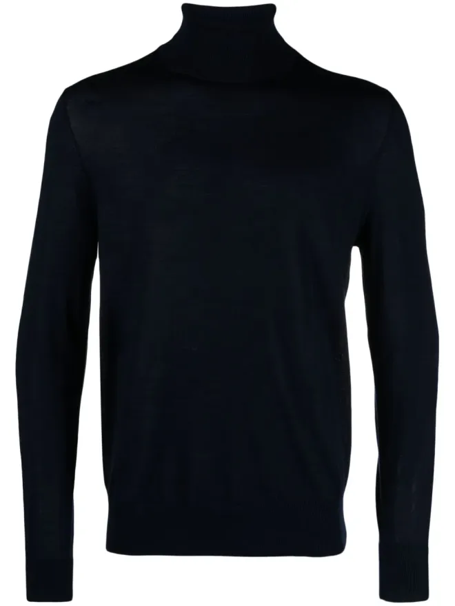 Hackett Hackett ファインニット ロールネックセーター - ブルーの商品画像