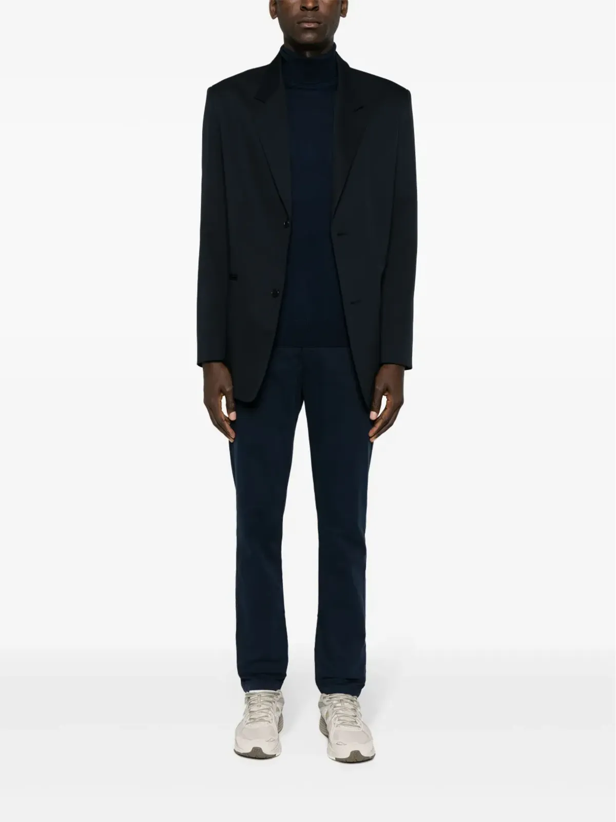 Hackett ファインニット ロールネックセーター - ブルー - 画像2