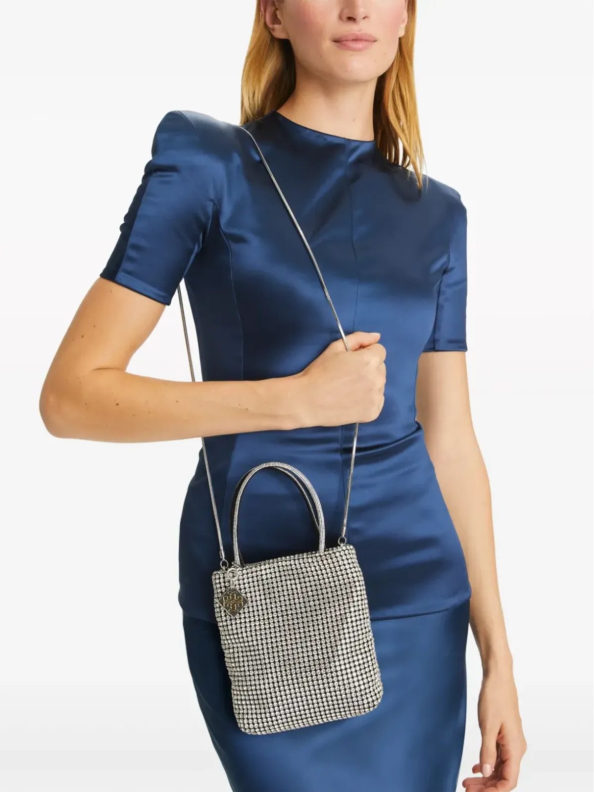 Tory Burch ミニ Night Owl クリスタルエンブリッシュ トートバッグ - 画像2