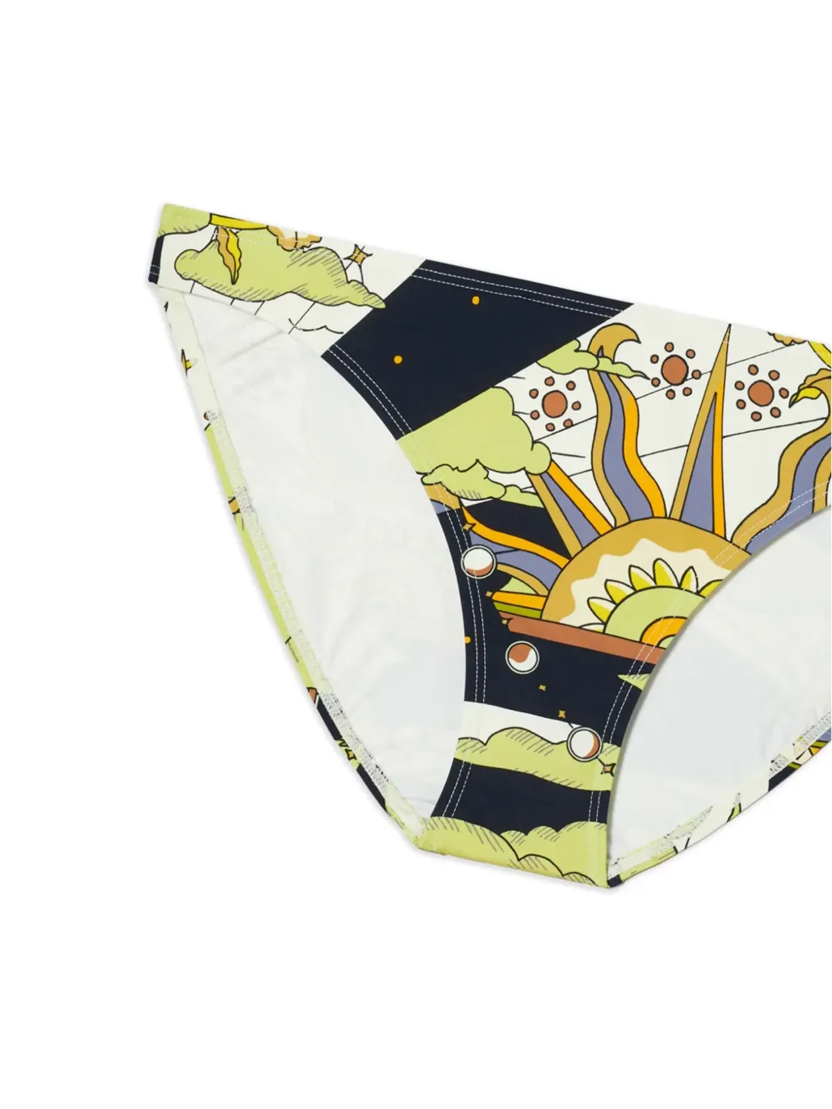 Tory Burch グラフィックプリントビキニボトム ブルー - 画像2