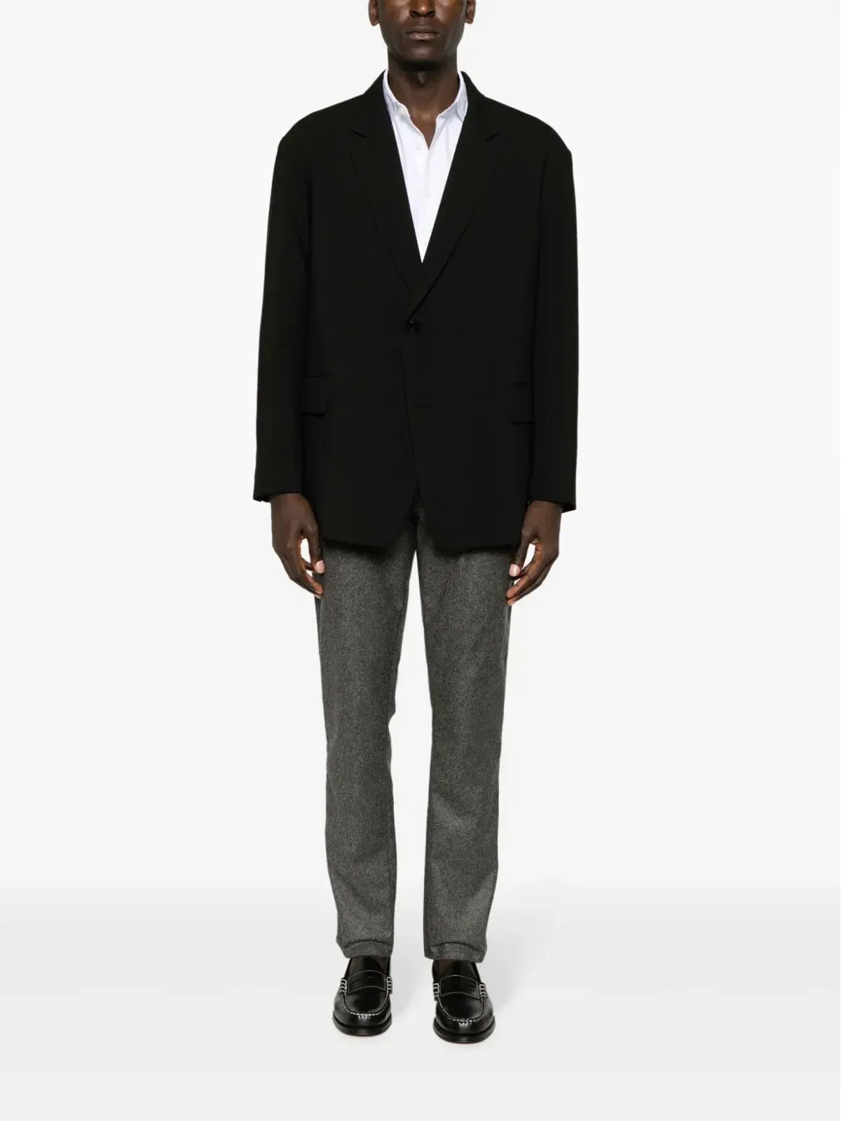 Hackett フランネル ロゴパッチ ストレートレッグ トラウザー - 画像2